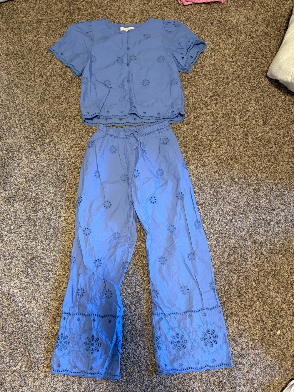 Zara girls blue set
